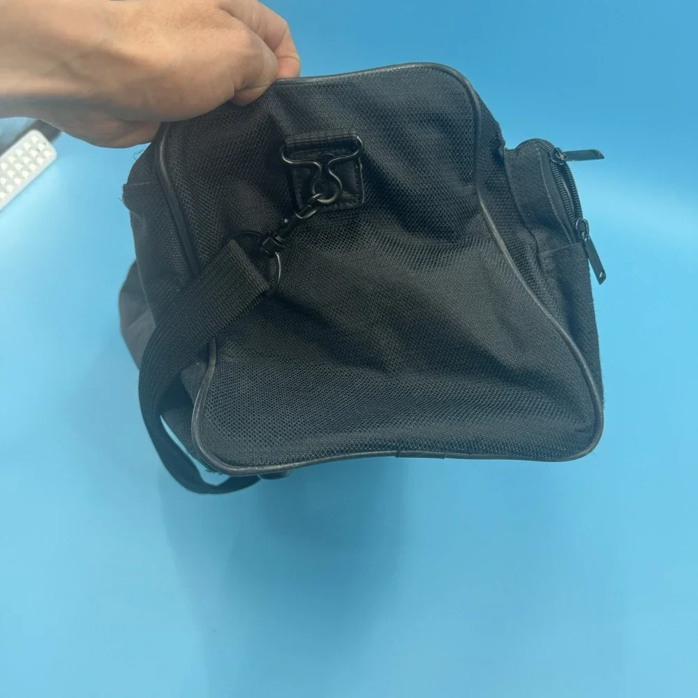 Ascot Black Nylon Duffle Bag Carry On Travel Gym Overnight Bag